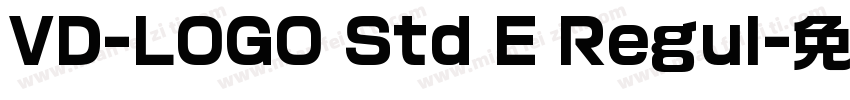VD-LOGO Std E Regul字体转换